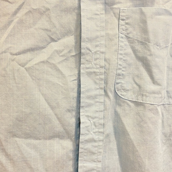 SONOMA Goods For Life Boys Short Sleeve Button Blue Up Down Shirt Size Medium - Picture 3 of 5